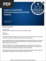 FW4030 19.0v1 Sophos Firewall Web Protection Quotas and Traffic Shaping