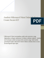 Analisis Mikonazol Nitrat Dalam Sediaan Cream Secara KLT