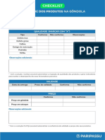 Checklist Qualidade Produto Na Gondola