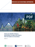 Estudio Sobre Los Servicios de Los Ecosistemas Corporativos - Pautas para Identificar Riesgos y Des de Negocio Que Surgen A Partir Del Cambio en El Ecosistema