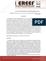 A Influência Das Novas Tecnologias No Sedentarismo Atual