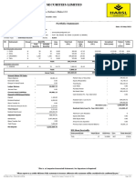 TREC-041, Dhaka Stock Exchange LTD.: Portfolio Statement