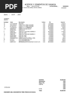 Aceros Y Cementos de Oaxaca: Cotización No.: Dom Icilio Fis Cal 0000000556 R.F.C.