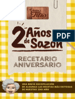 Recetario Aniversario