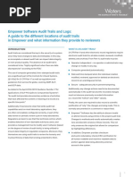 Audit Trails and Logs