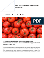 Acheter Des Tomates Bio Françaises Hors Saison, C'est de Nouveau Possible