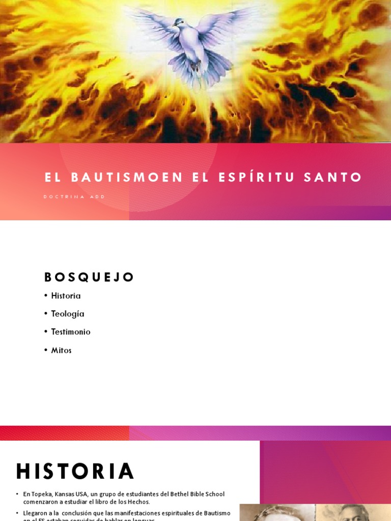 El Bautismo en el Espíritu Santo | PDF | Bautismo Con El Espiritu Santo ...