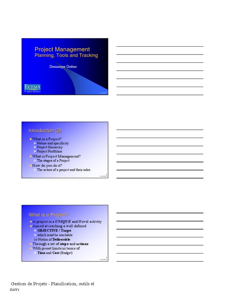 Project Management Planning Tools and Tracking | PDF | Project