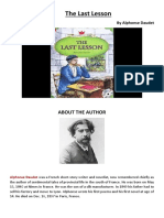 The Last Lesson by Alphonse Daudet - Jatinder Kaur