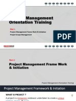 PM Orientation Training 