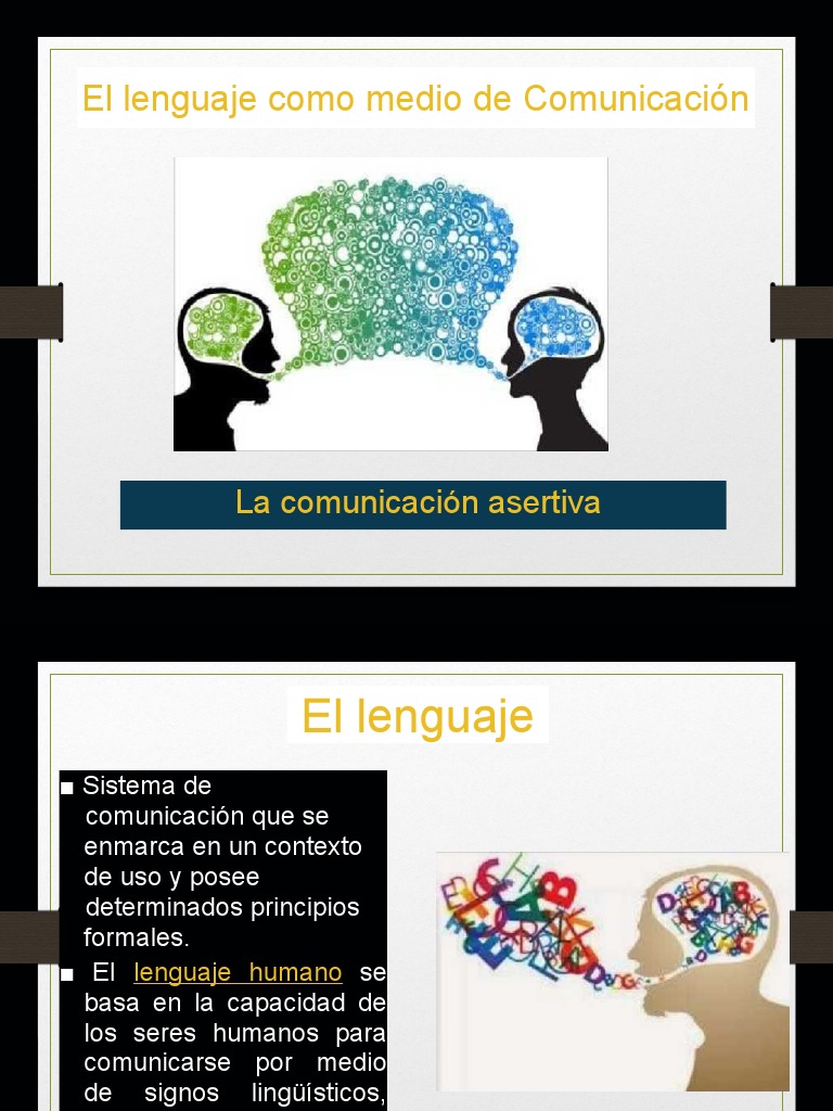 El Lenguaje Como Medio de Comunicacion | PDF | Comunicación | Lingüística