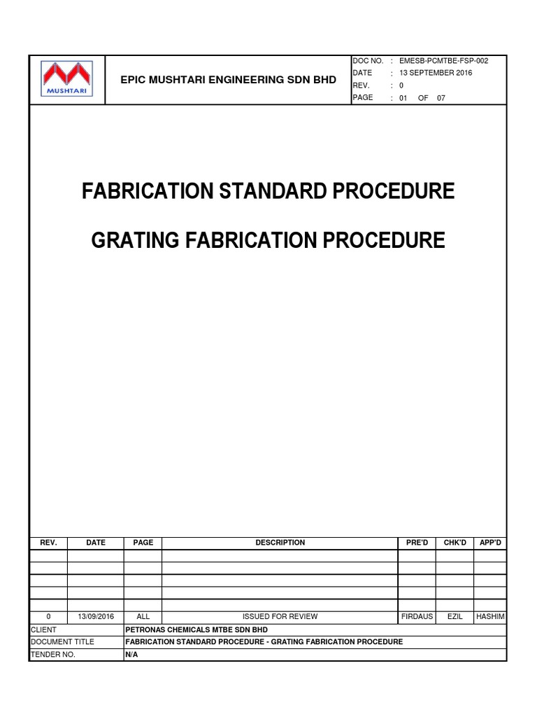 Grating Fabrication Procedure Guide | PDF | Nondestructive Testing ...