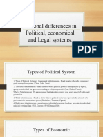 National Differences in Political J Economical and Legal Systems