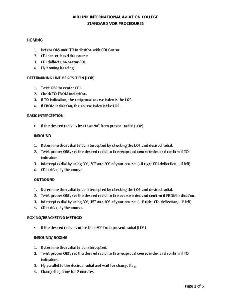 VHF omnidirectional range visual data 2