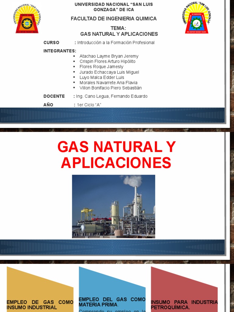 Gas Natural y Aplicaciones Informe (1) | PDF | Gas natural licuado ...