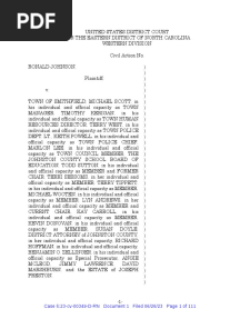 Johnson Lawsuit