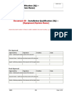 IQ001 - Installation Qualification Template - r01 Sample View