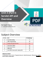 Unit-3 (Part-I) - Servlet API and Overview