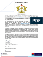 PR - Gaf Cautions Public Against Fake Press Release On Recruitment - 020009
