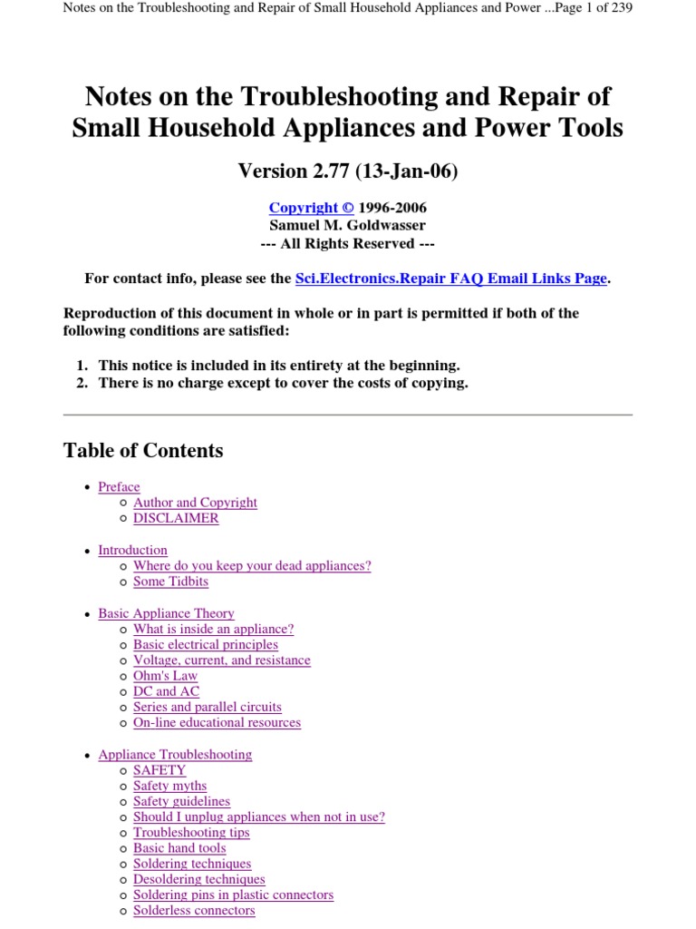 How do you troubleshoot an Emerson appliance?