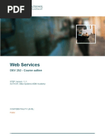 Web Services - 252 Course Outline