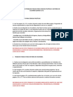 Documento Guía de Trabajos Pendientes de Política e Historia de Colombia para Grado 11º