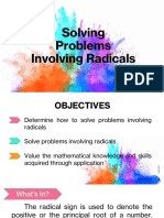 Q3 Solving Problems Involving Radicals