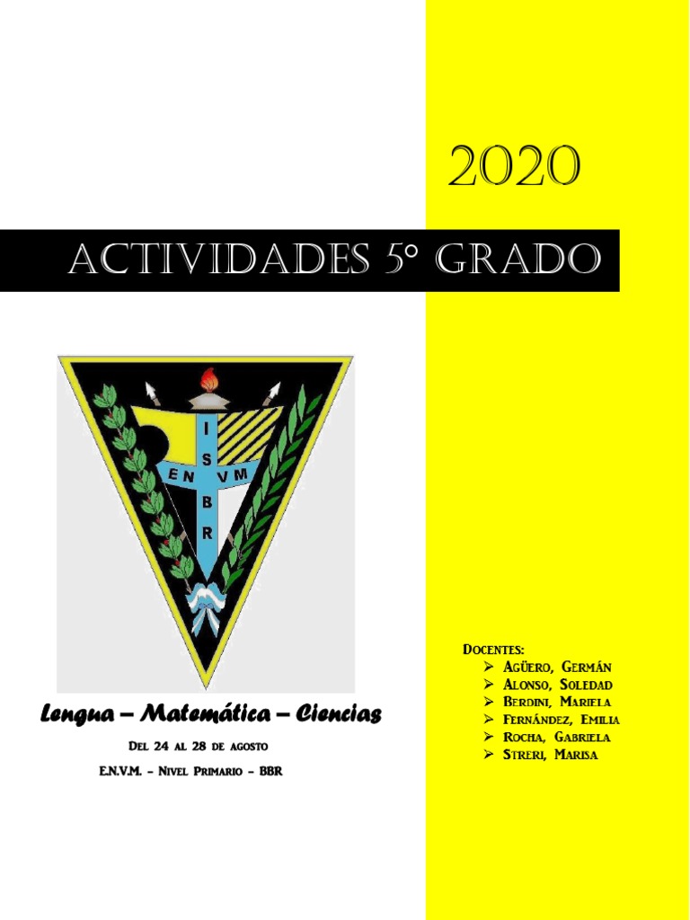 Actividades de Lengua 5° Grado | PDF | Artes del Lenguaje y Comunicación