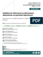 Cuidados de Enfermería en Alteraciones Alimentarias en Gestantes Hipertensas