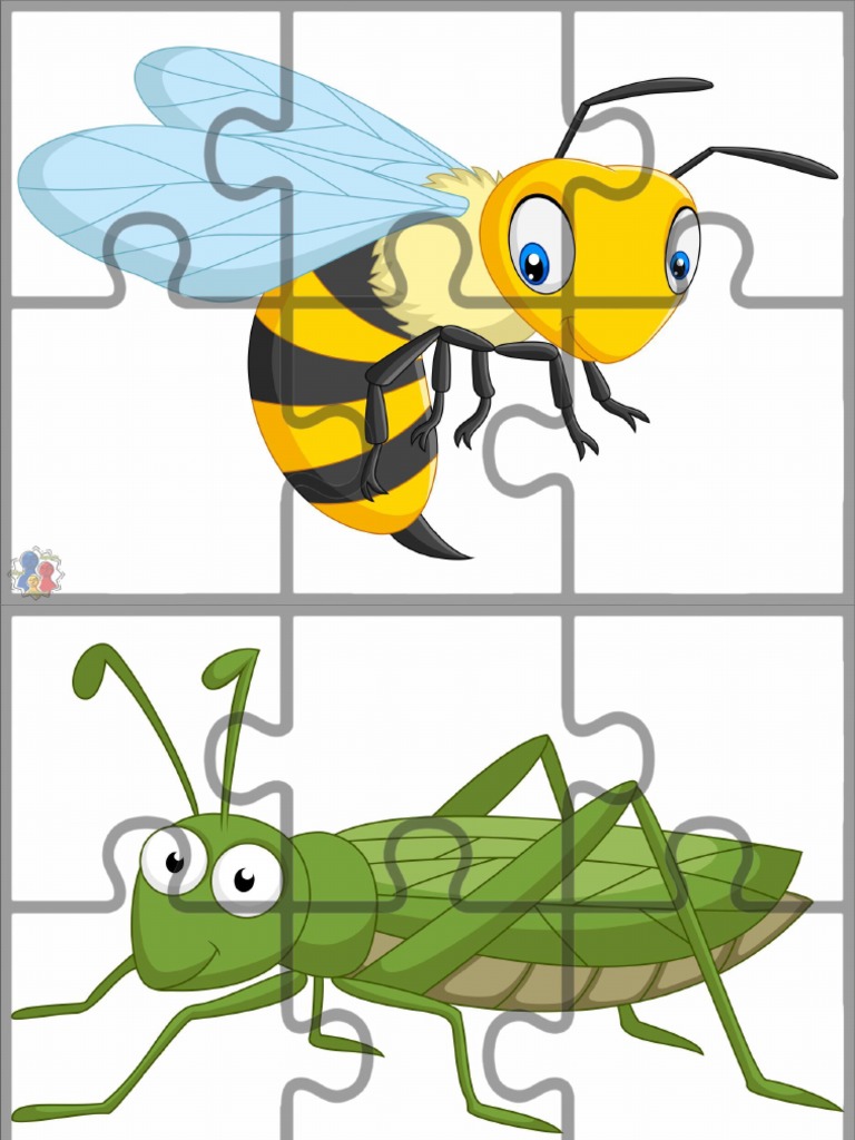 Puzzle Insecte Planse A4 | PDF
