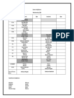 Invigilators Timetable t3-1