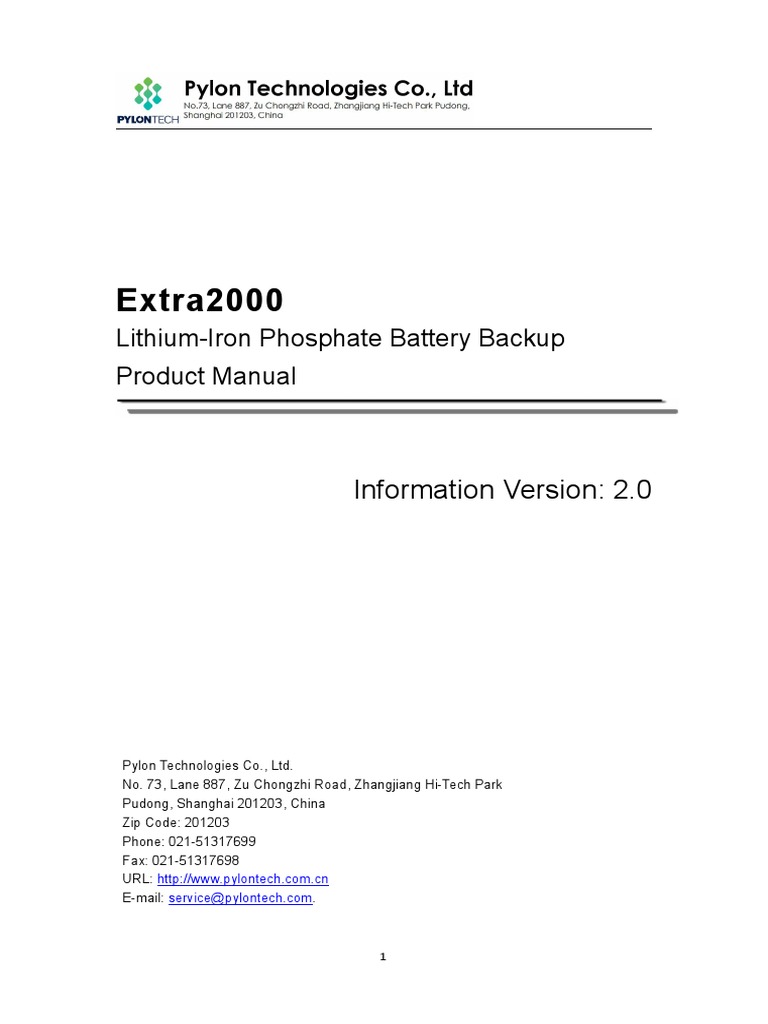 Extra2000 User Manual - 2021 | PDF | Power Supply | Series And Parallel ...