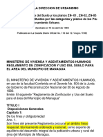 Reglamento de Zonificación y Uso Del Suelo 1982