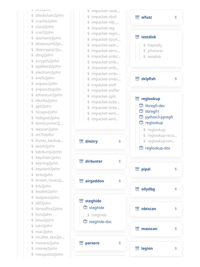 Kali Tools _ Kali Linux Tools PDF