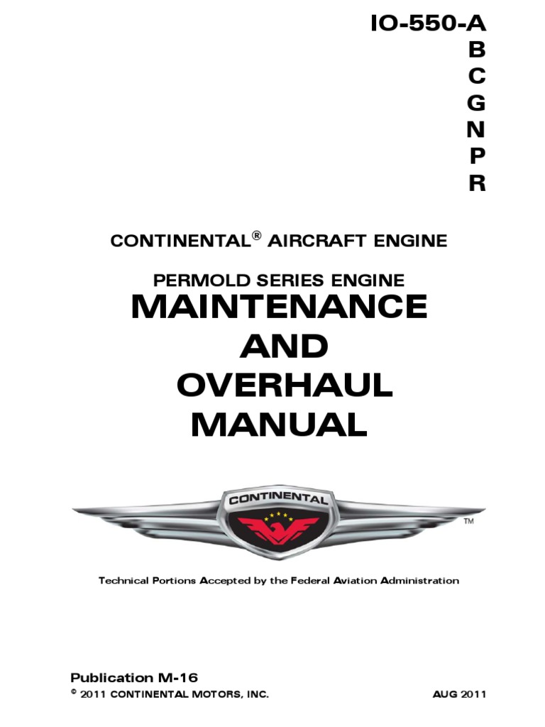 Io-550-Series-Maintenance and Overhaul | PDF | Internal Combustion Engine |  Piston