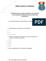 Encuesta Sobre Jugos