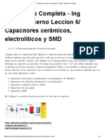 6 Capacitores Cerámicos, Electrolíticos y SMD Electrónica Completa