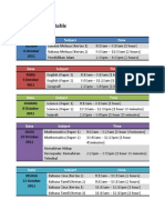 PMR 2011 Timetable