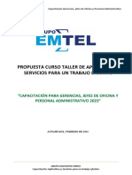 Propuesta Curso de Capacitación Muni Lunahuana 2023