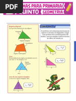 Área de Una Región Triangular para Quinto de Primaria