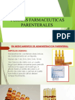 3° Formas Farmaceuticas Parenterales