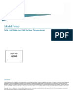 Model Policy: Safe Hot Water and Hot Surface Temperatures