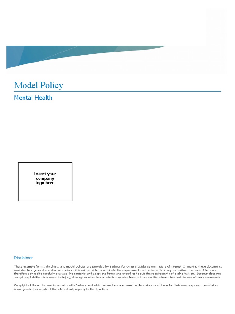 NATIONAL MENTAL HEALTH POLICY 2008 PDF visual data 3