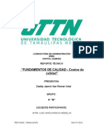 "FUNDAMENTOS DE CALIDAD - Costos de Calidad''