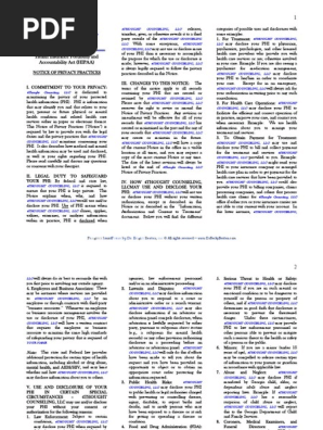 2022 form hipaa notice of privacy practices