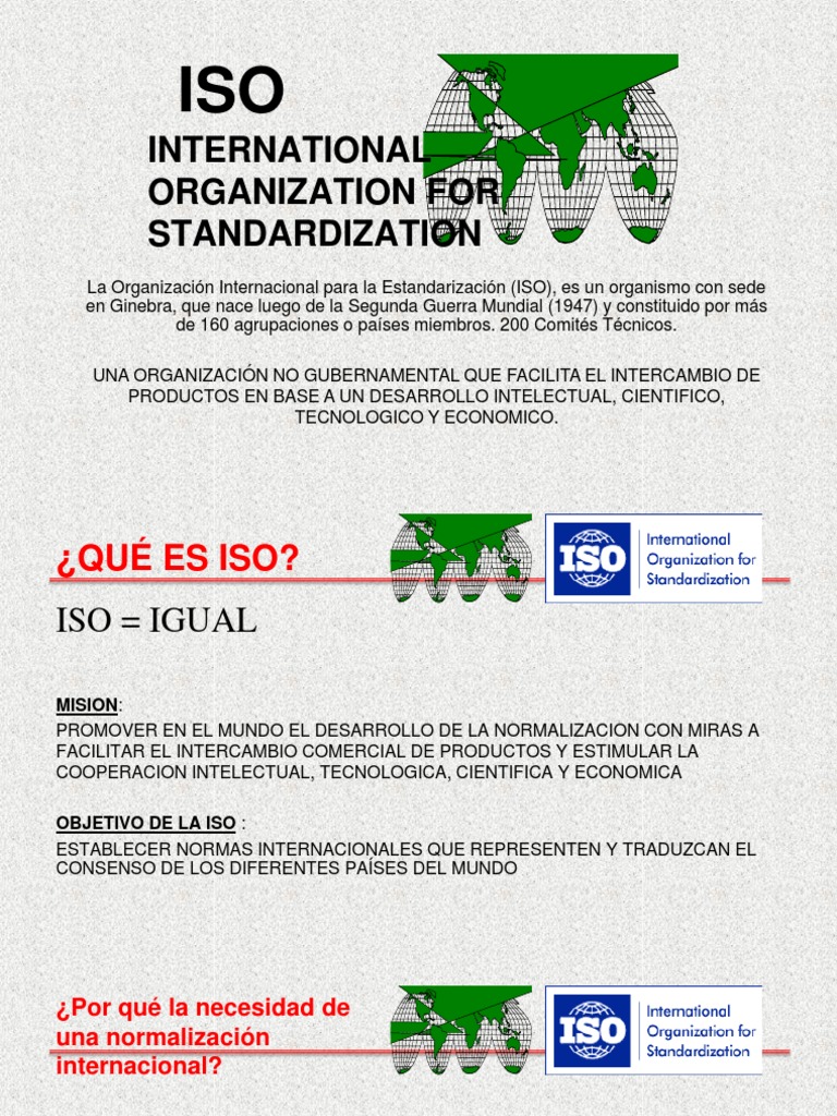 Normas ISO 9000: Calidad Global | PDF | Iso 9000 | Organización ...