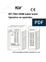 MT-7062 HDMI Kabel Tester Uputstvo Za Upotrebu