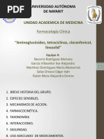 Equipo 4 Tetraclinicas, Aminoglucosidos, Cloranfenizol, Linezolid