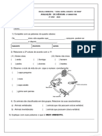 Avaliaçao de CIENCIAS