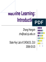 Machine Learning:: Zhang Hongxin Zhx@cad - Zju.edu - CN State Key Lab of CAD&CG, ZJU 2006-03-23